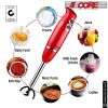 Hand Blender Immersion Blender Handheld Stick Batidora Electric Blenders Emersion Hand Mixer For Kitchen 5 Core HB 1510 RED