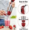 KOIOS 5-in-1 Hand Immersion Blender, 1000W 12 Speed with Turbo Mode Handheld Blender, Copper Motor Stainless Steel Blade Stick Blender,600ml Mixing Be