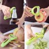 3 Pack Multi-function SCIENTIFIC DESIGN  Original Vegetable Fruit Peeler Carbon Steel Blade easily remove bad piece on potato with convenient potato e