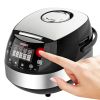 Rice Cooker Small Rice Maker Steamer Pot Electric Steamer Digital Electric Rice Pot Multi Cooker & Food Steamer Warmer 5.3 Qt 5 Core RC0501