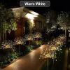 1 Pack Solar Firework Light Outdoor, IP65 Waterproof Solar Garden Flower Lights With 8 Lighting Modes, Decorative Fairy Lights With Stake, Halloween D