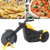 1pc, Premium Pizza Cutter, Pizza Wheel, Metal Pizza Knife, Stainless Steel Pizza Cutter Wheel, Motorcycle Shape Plastic Pizza Cutter With Stainless St