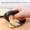 Anual Stainless Steel Garlic Press Manual Garlic Mincer Chopping Garlic Tools Curve Fruit Vegetable Tools Kitchen Gadgets Garlic Press Rocker Stainste