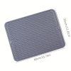 1pc Silicone Dish Drying Mat For Multiple Usage; Anti-slip Soft Silicone Coaster With Water Collector Heat-resistant Square Table Placemat For Housewa