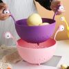 1pc Kitchen Strainer - Big-Eyed Monster Design BPA-Free Food Strainer For Fruits And Pasta - Fun And Safe