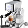 Geek Chef Espresso and Cappuccino Machine with Automatic Milk Frother,20Bar Espresso Maker for Home, for Cappuccino or Latte,with ESE POD filter, Stai