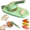 1pc 10in/9in 2-In-1 Dumpling Maker - Kitchen Utensil For DIY Dumpling Moulds And Dough Pressing - Stainless Steel Dumpling Skin Press With Non-Slip Ha